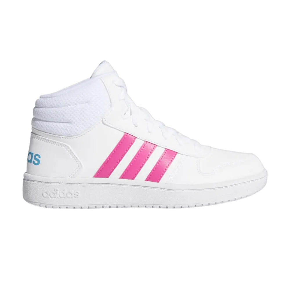 Krossovki-Adidas-Hoops-2.0-Mid-J-White-Shock-Pink