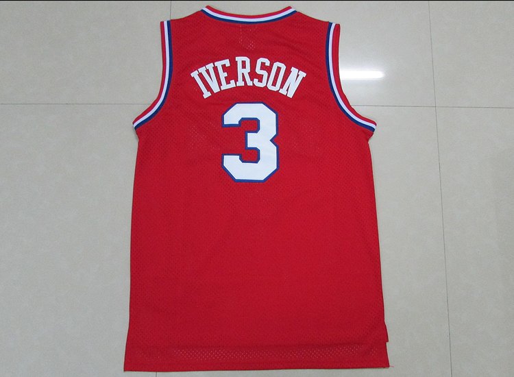 Баскетбольная джерси 2015 Phila 76ers Iverson #3 Retro Reebok