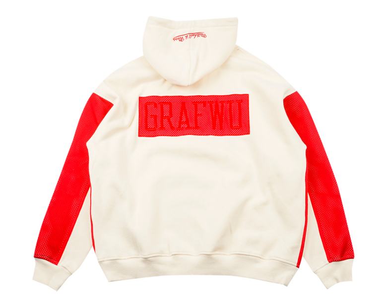 Худи GRAF&WU x Mitchell & Ness Cream Red Hoodie