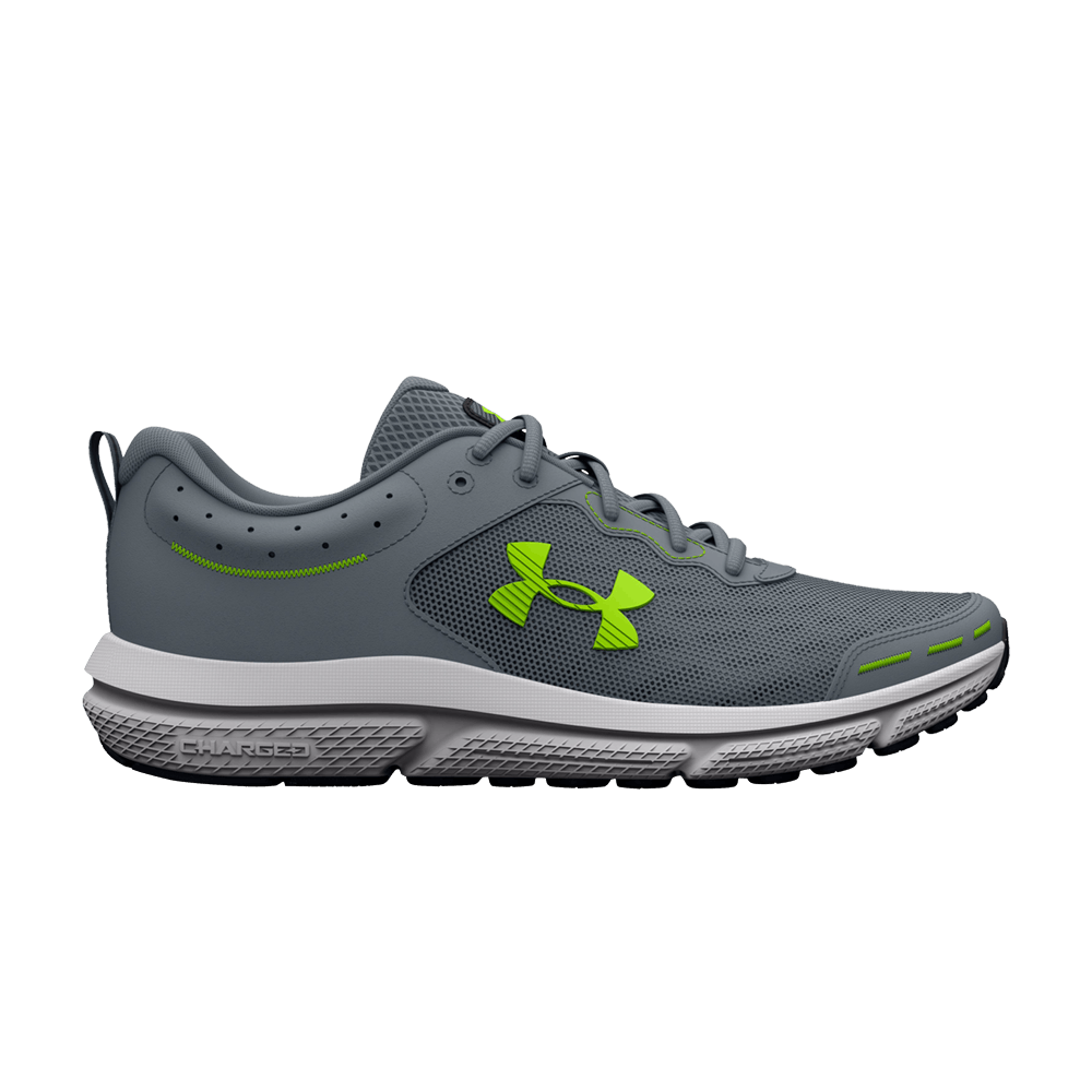Кроссовки Under Armour Charged Assert 10 4E Wide 'Gravel Lime Surge'
