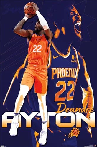 Настенный постер DeAndre Ayton Phoenix Suns NBA Wall Poster