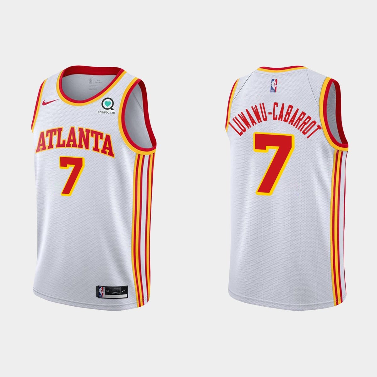 Баскетбольная джерси Atlanta Hawks #7 Timothe Luwawu-Cabarrot  Association White Jersey