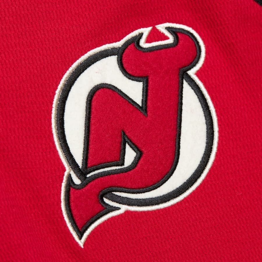 Лонгслив Mitchell & Ness Red New Jersey Devils Thermal Henley Top