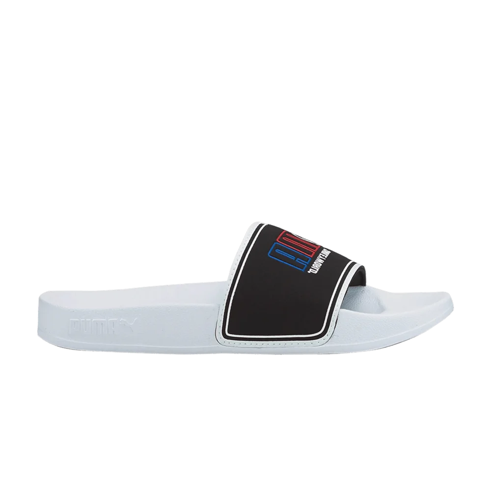 Krossovki-Puma-SmileyWorld-x-Leadcat-2.0-Slide-Little-Kid-White-Black