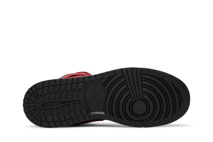 Krossovki-Air-Jordan-1-Mid-GS-Black-Gym-Red-3