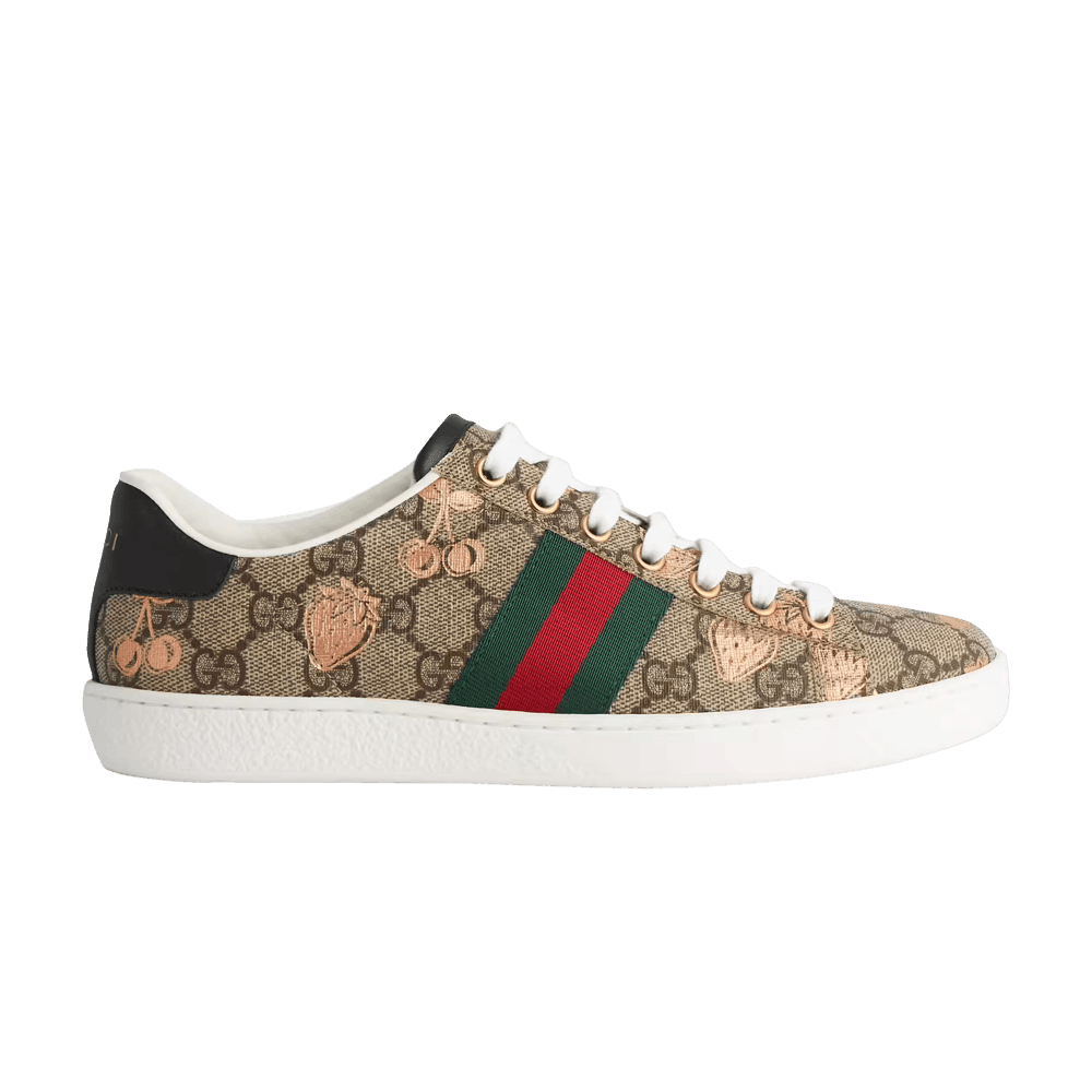 Кроссовки Gucci Wmns Ace GG Supreme 'Berry Print'