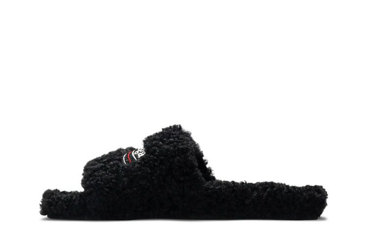 Кроссовки Balenciaga Furry Slides 'Black'