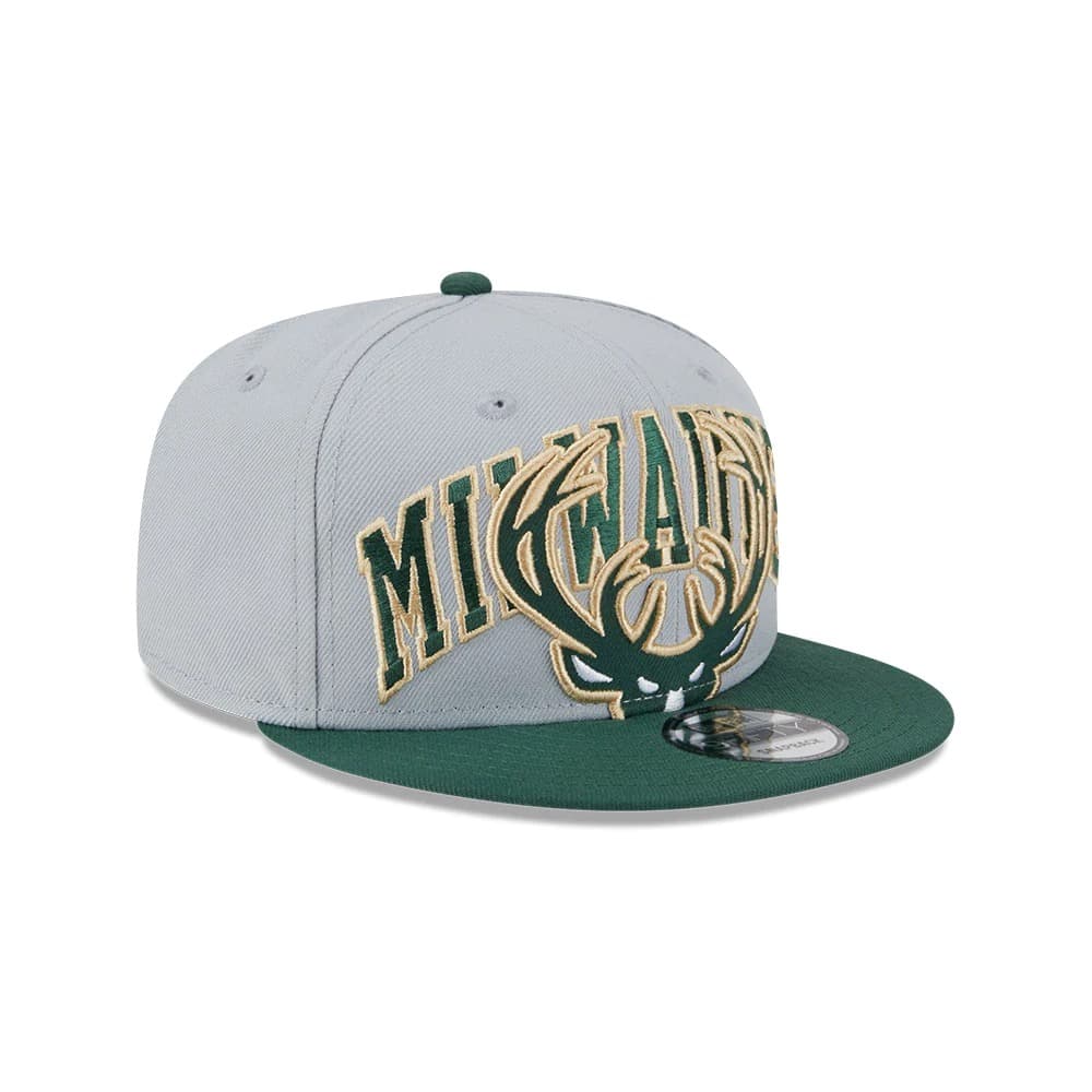 Бейсболка New Era Milwaukee Bucks 2024 Tip Off 9FIFTY NBA Snapback Hat