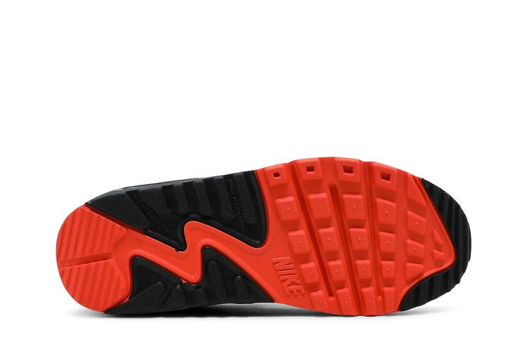 Кроссовки Nike Air Max 90 Leather GS 'White Turf Orange Speckled'