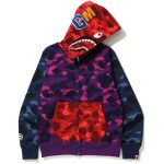 BAPE-Color-Camo-Crazy-Shark-Full-Zip-Hoodie-Multi