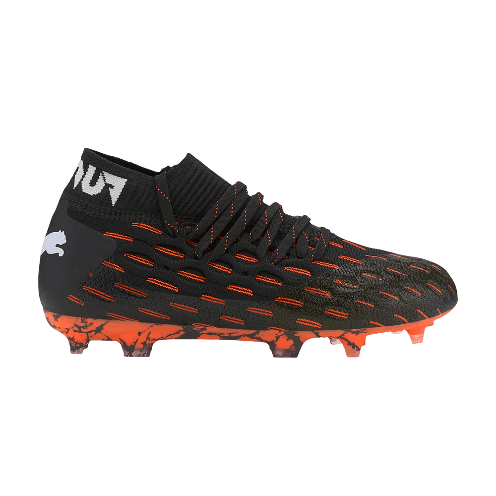 Кроссовки Puma Future 6.1 Netfit FG AG Jr 'Black Shocking Orange'