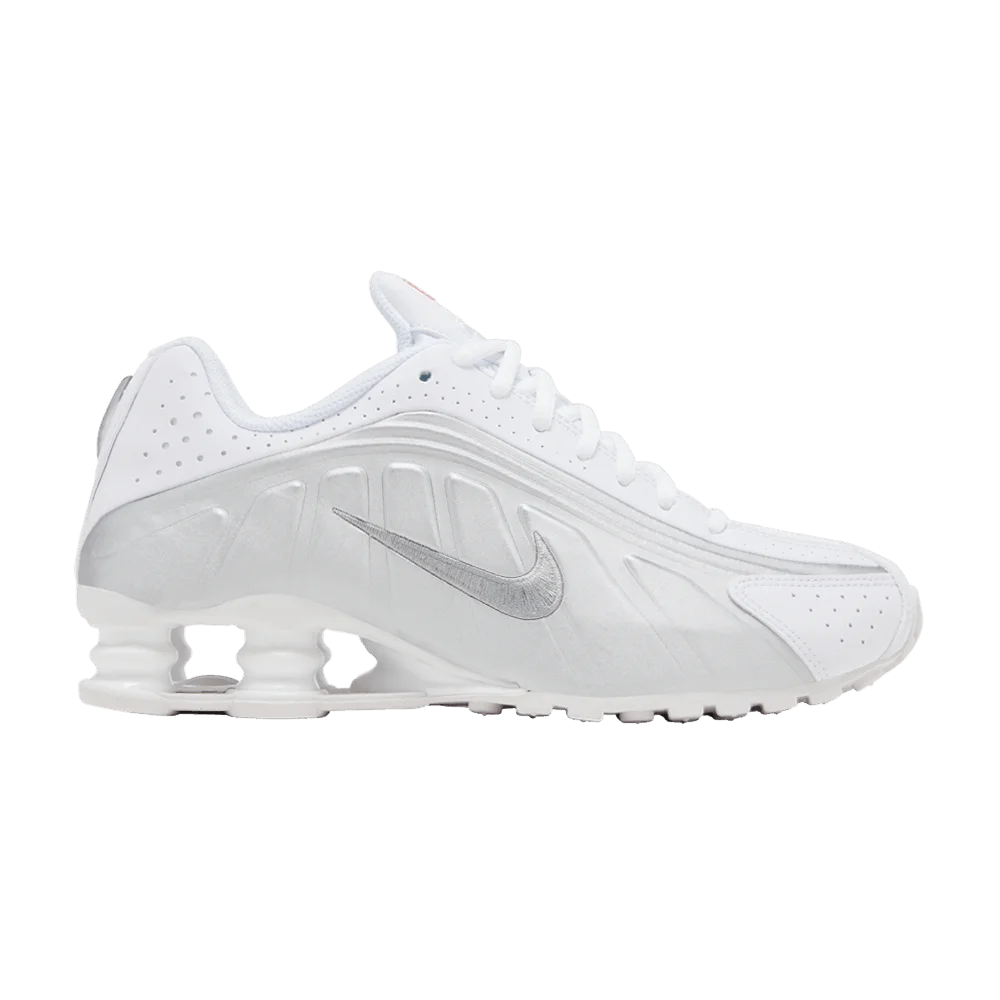 Krossovki-Nike-Shox-R4-GS-White-Metallic-Silver-2025