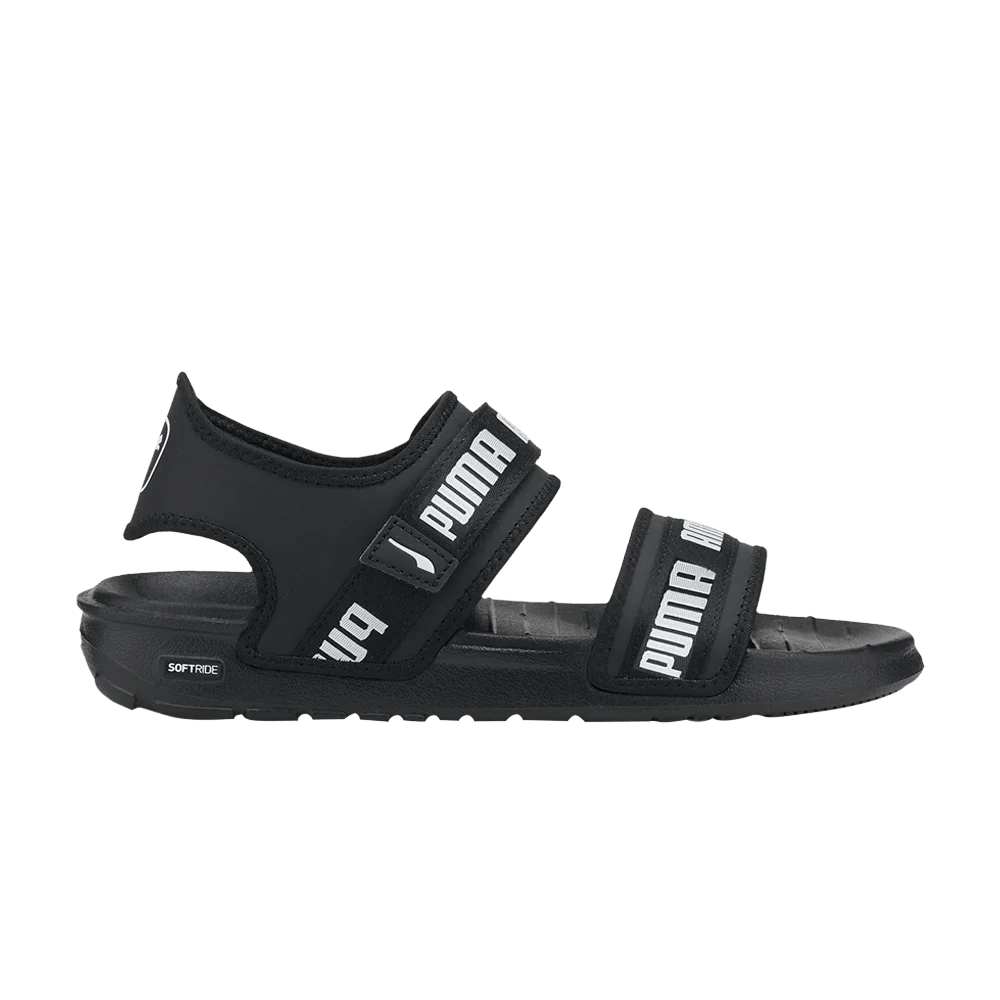 Puma-Wmns-Softride-Slide-Wordmark-Black-White