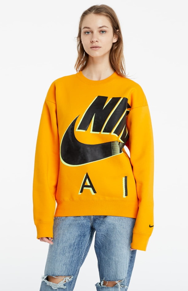 Толстовка Nike x Kim Jones Fleece Crewneck Orange