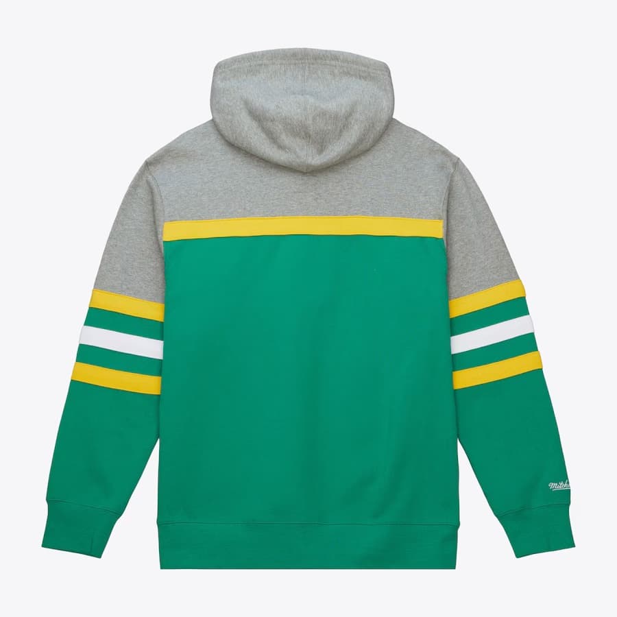 Худи Mitchell & Ness Kelly Green Minnesota North Stars Head Coach Pullover Hoodie