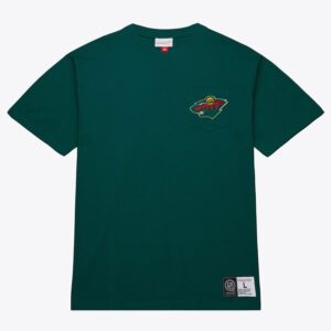 Mitchell-Ness-Hunter-Green-Minnesota-Wild-Premium-Pocket-T-Shirt-300x300