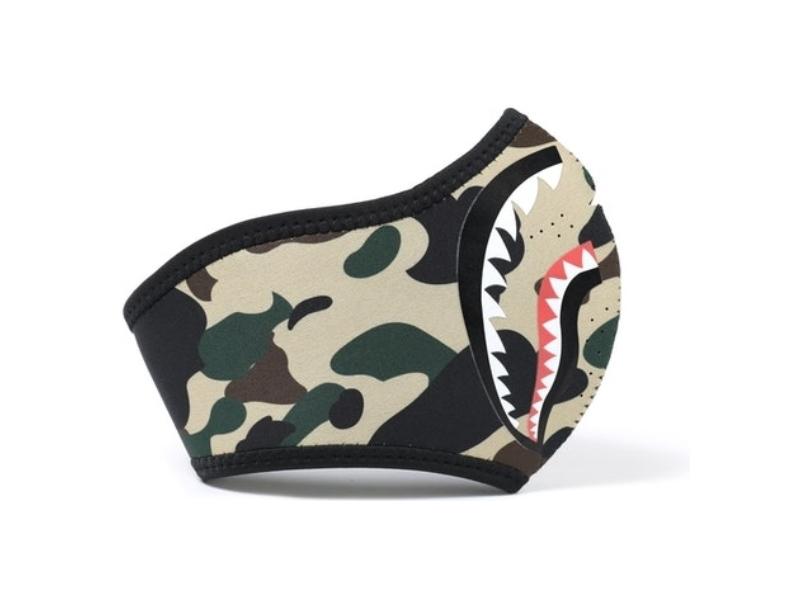 Маска BAPE 1st Camo Shark Mask (FW18) Yellow