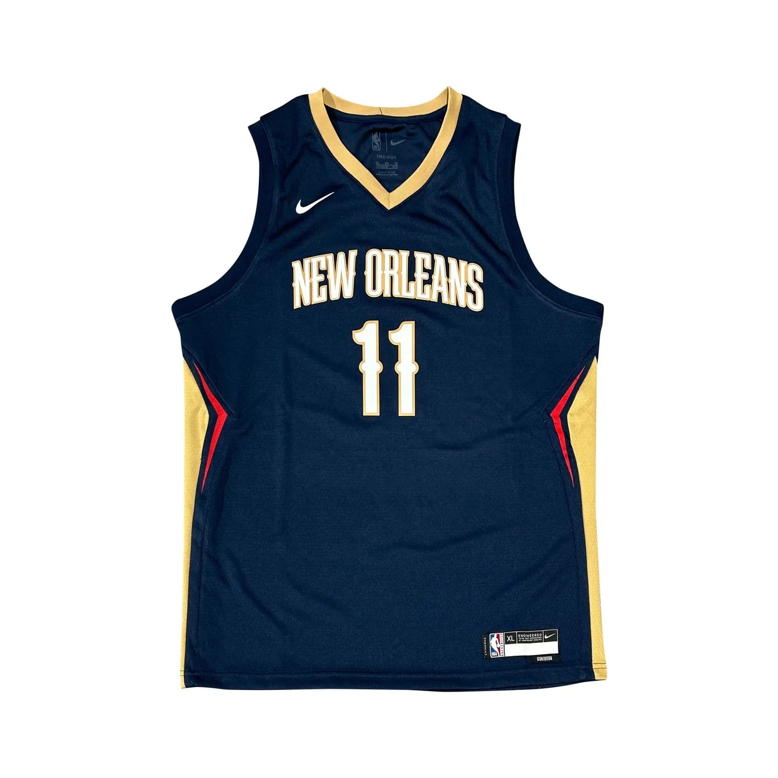 Баскетбольная джерси 2022-23 New Orleans Pelicans Dyson Daniels #11 Youth Swingman Icon Edition Navy Jersey
