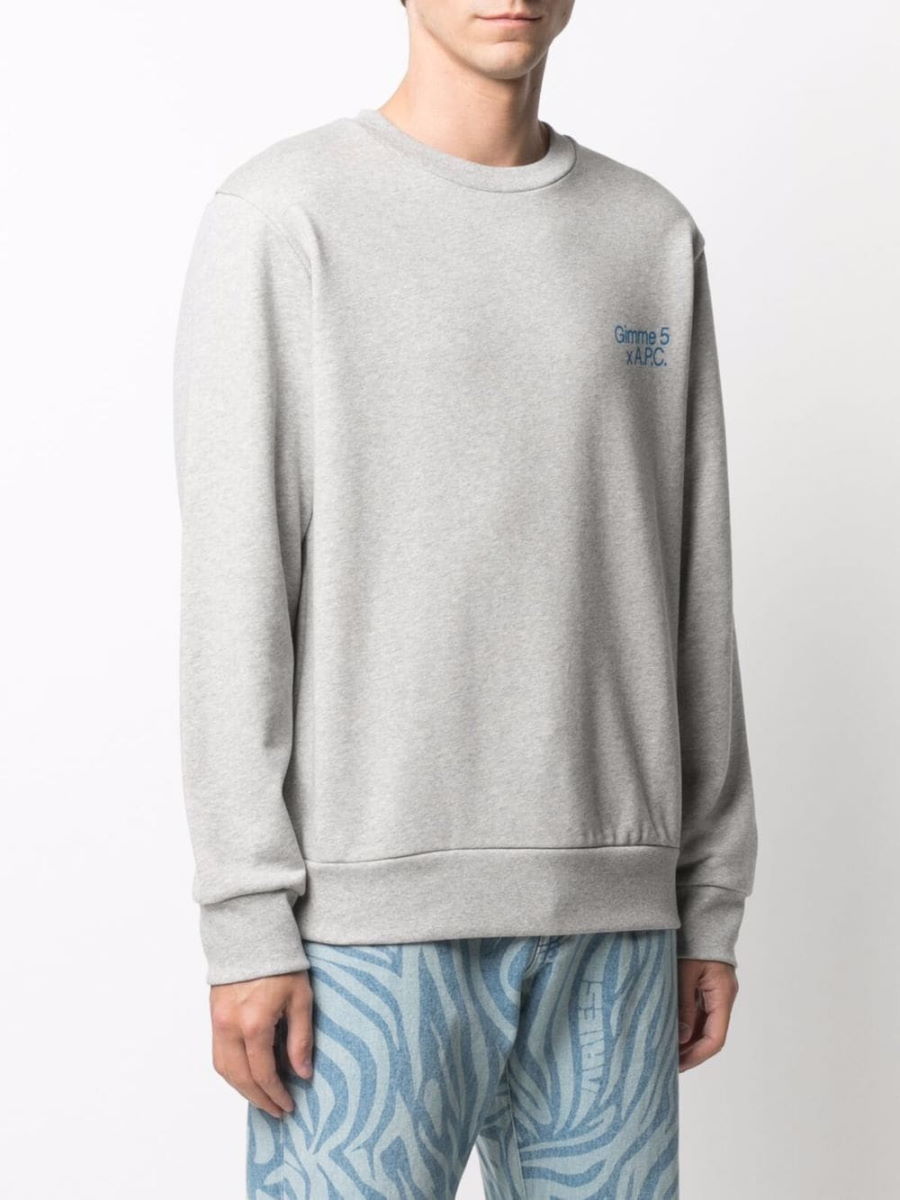 Свитшот A.P.C. Michele Sweatshirt Gray