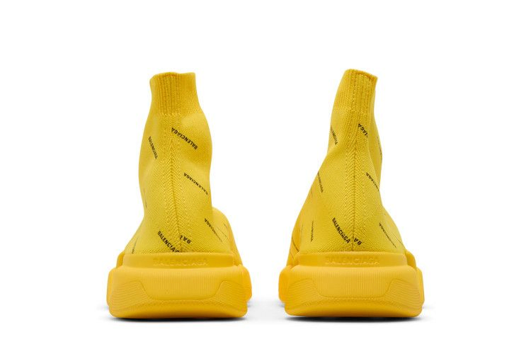 Кроссовки Balenciaga Speed 2.0 Sneaker 'Allover Logo - Yellow'