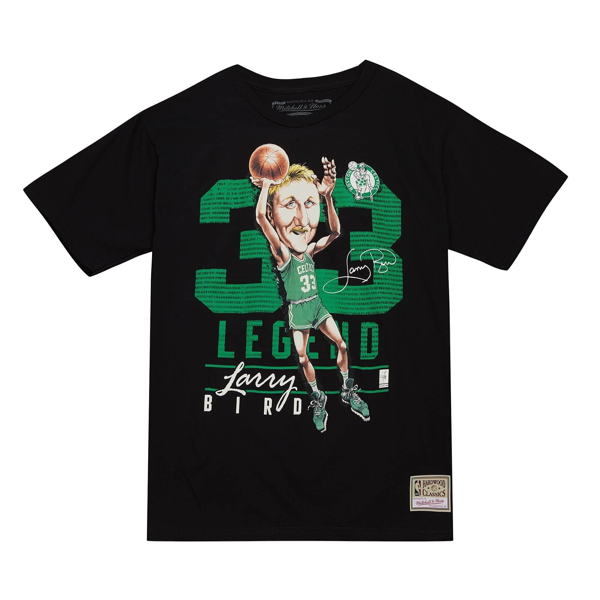 Футболка Mitchell & Ness HWC Caricatures Boston Celtics Larry Bird T-Shirt