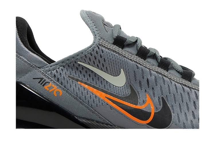 Кроссовки Nike Air Max 270 'Multi-Swoosh - Smoke Grey Mandarin'