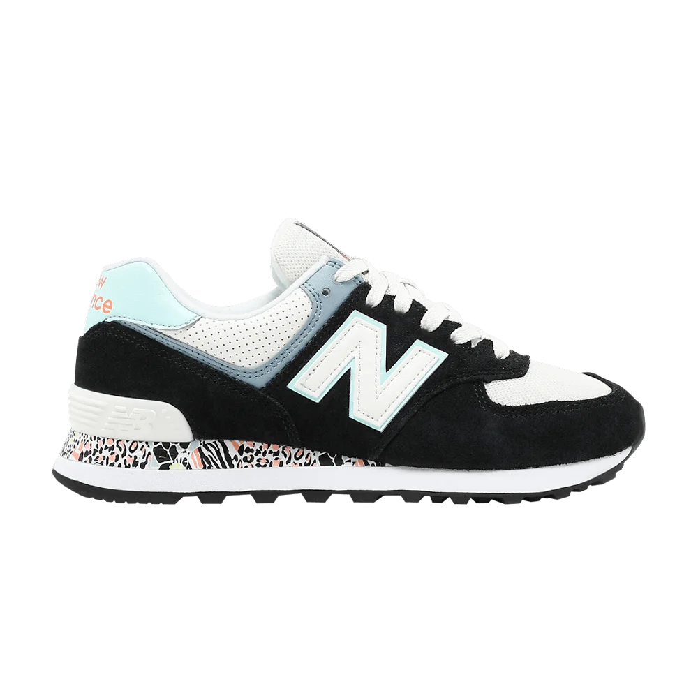Krossovki-New-Balance-Wmns-574-Black-White-Mint