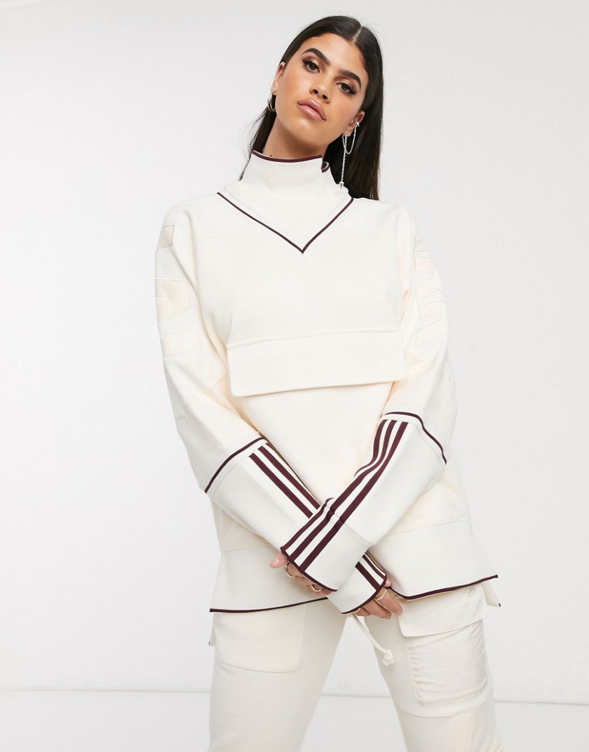 Свитшот adidas Ivy Park Sweatshirt Ecru Tint/Maroon