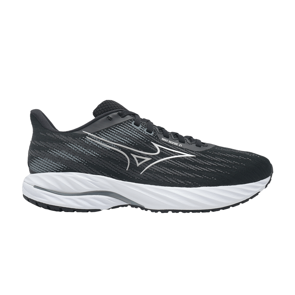 Кроссовки Mizuno Wave Inspire 21 Super Wide 'Black Silver'