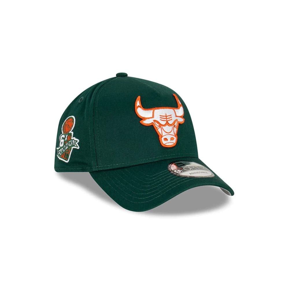 Бейсболка New Era Chicago Bulls 9FORTY A-Frame Copper Green NBA Snapback Hat