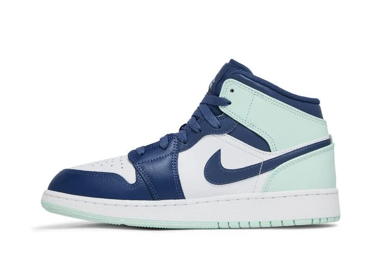 Кроссовки Air Jordan 1 Mid GS 'Blue Mint'