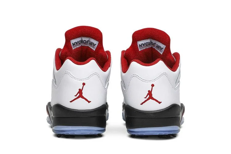 Кроссовки Air Jordan 5 Low Golf 'White Fire Red'