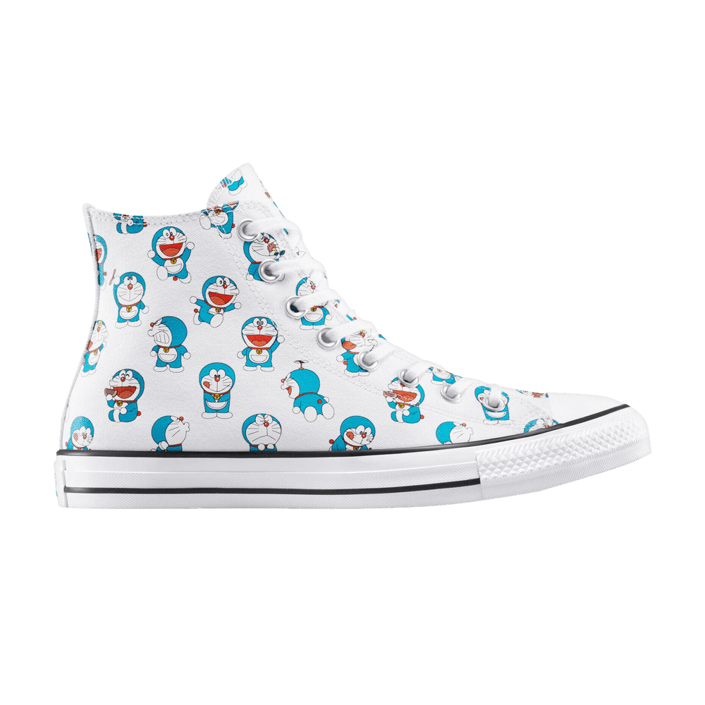 Кроссовки Doraemon x Converse Chuck Taylor All Star High 'Allover Doraemon Print'