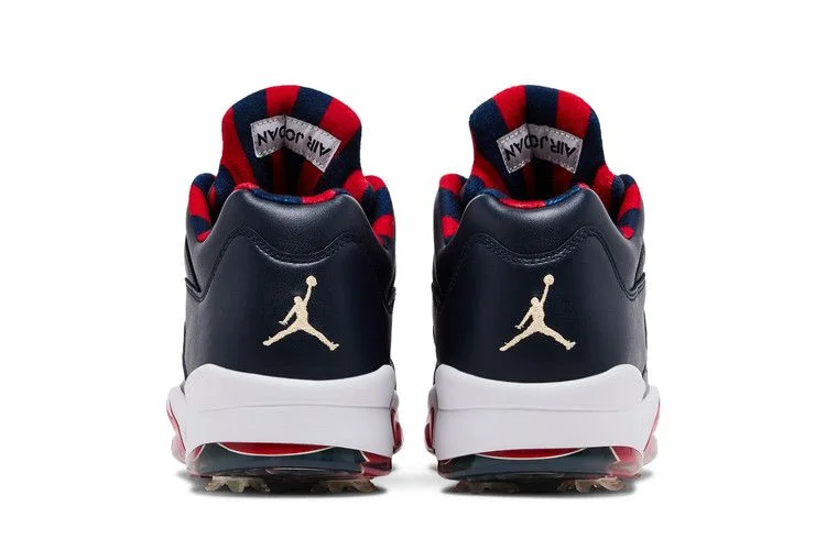 Кроссовки Air Jordan 5 Low Golf 'Obsidian Red'