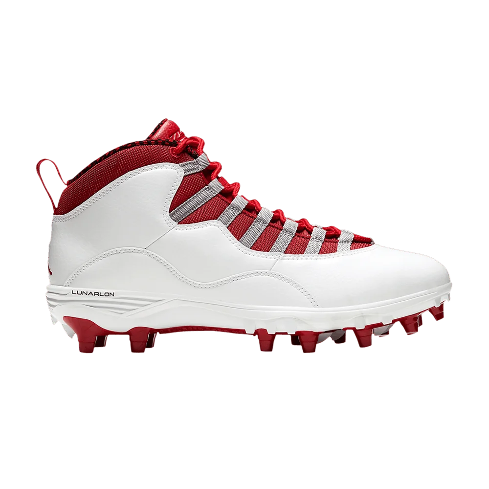 Кроссовки Air Jordan 10 TD Mid 'White Gym Red'
