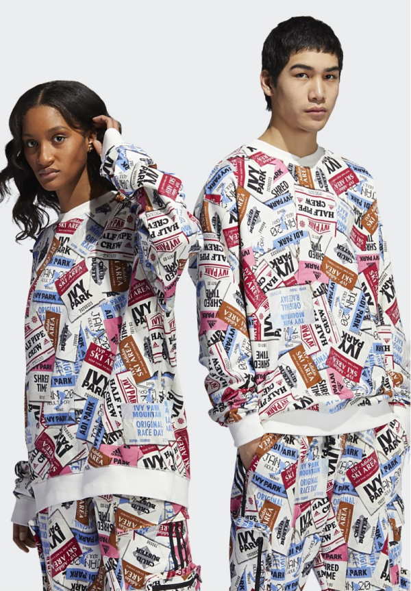 Свитшот adidas Ivy Park Ski Tag Crew Sweatshirt (All Gender) Multicolor