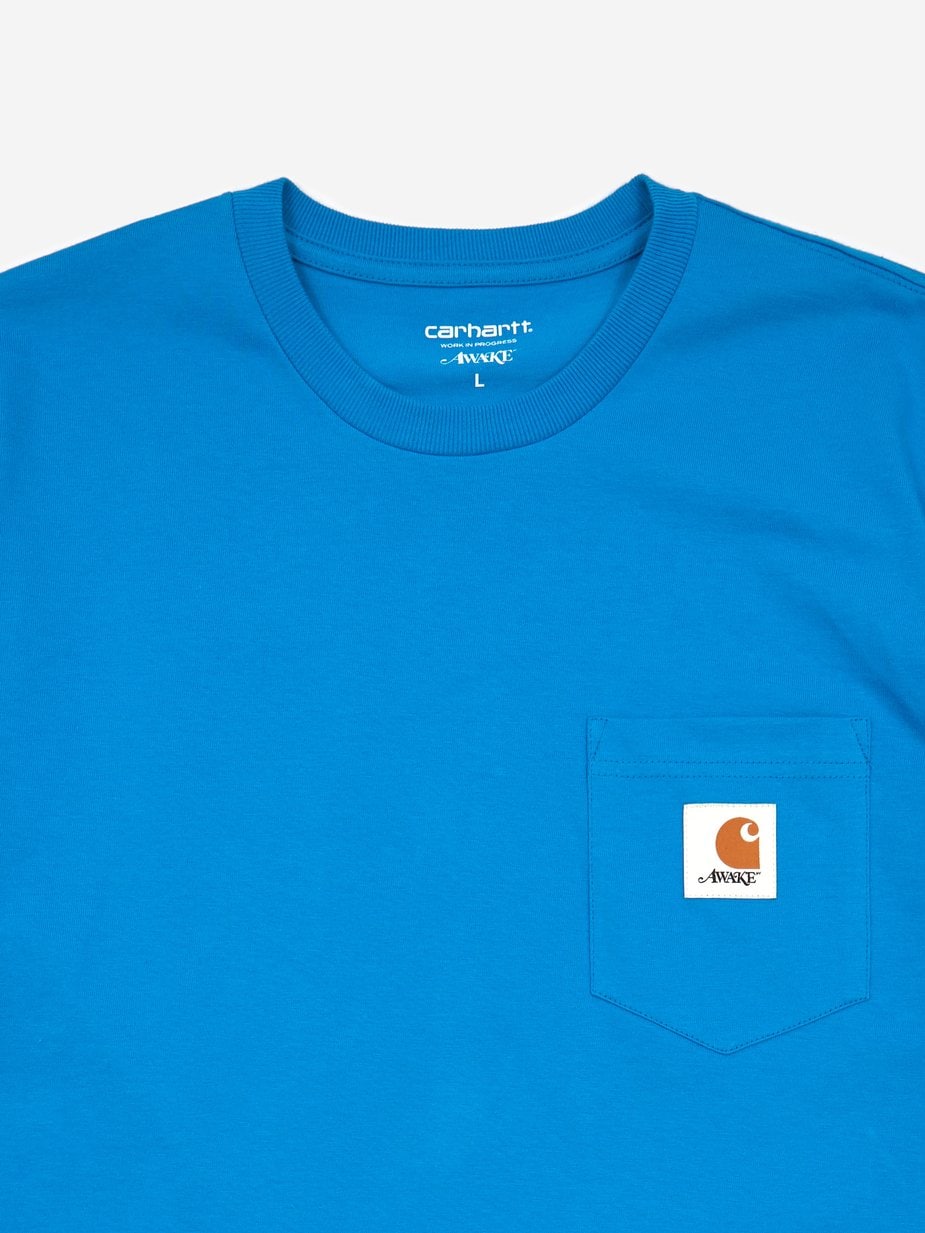 Футболка Awake x Carhartt WIP T-Shirt Blue