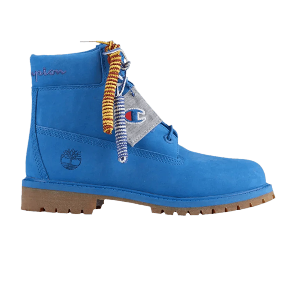 Krossovki-Champion-x-Timberland-6-Inch-Luxe-Premium-Junior-Surf-Blue