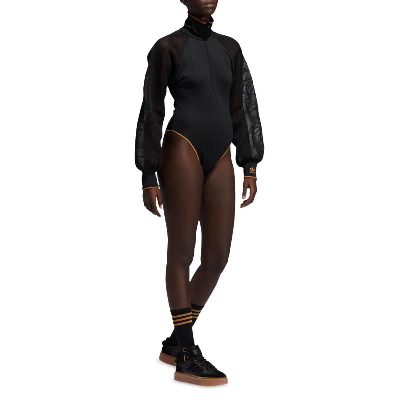 Боди adidas Ivy Park Mesh Sleeve Bodysuit Black/Mesa
