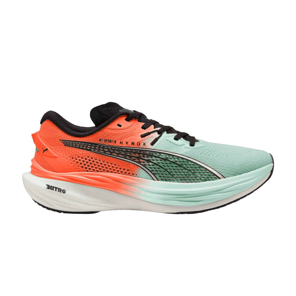 Кроссовки Puma HYROX x Deviate Nitro 3 'Glowing Red Mint Melt'