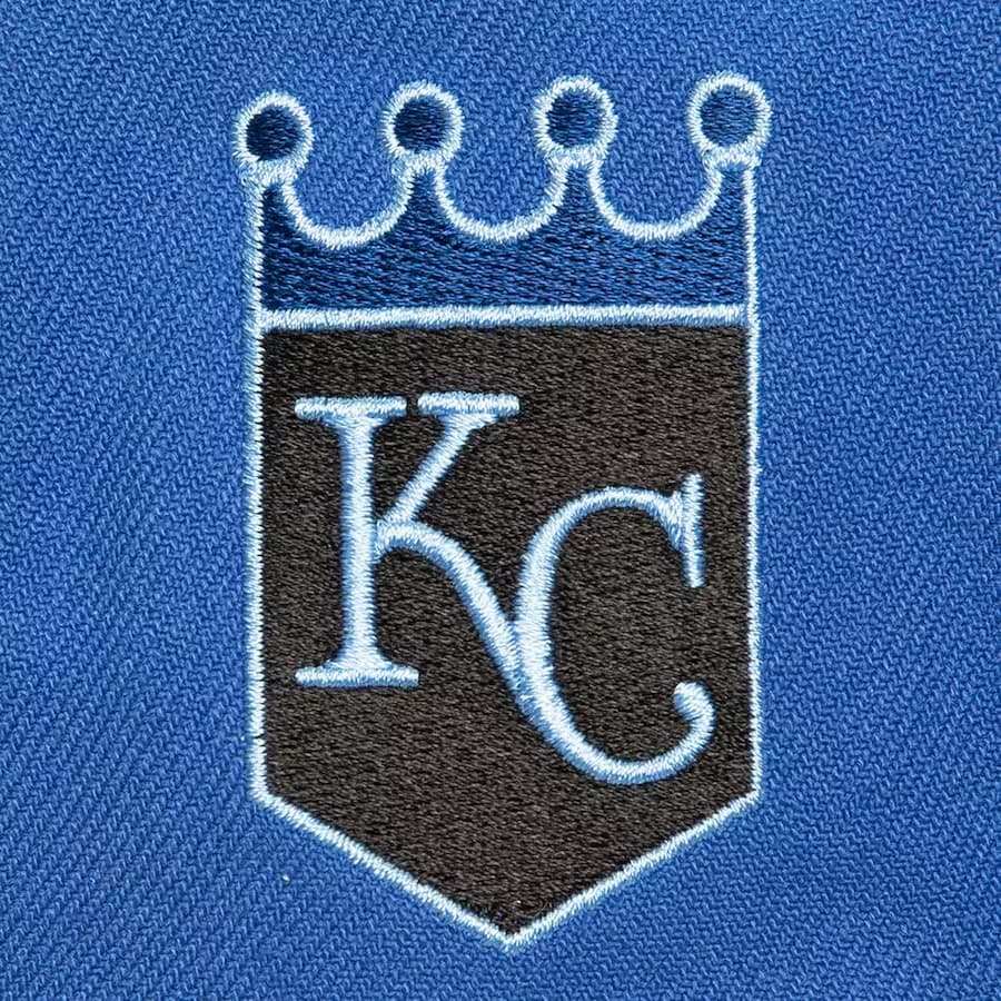 Бейсболка Mitchell & Ness Royal Kansas City Royals Logo Eclipse OG Snapback Hat