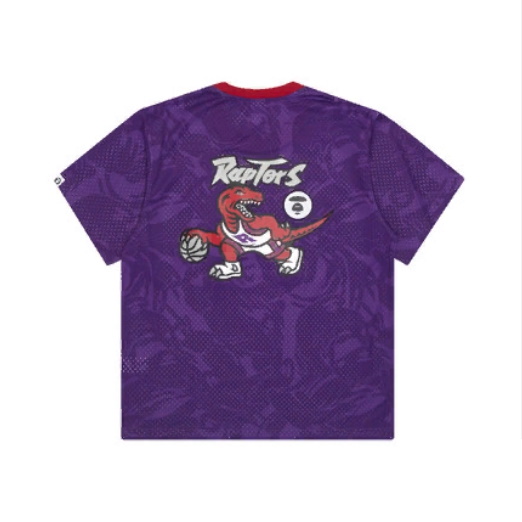 Футболка Aape x Mitchell & Ness Toronto Raptors BP Jersey Purple