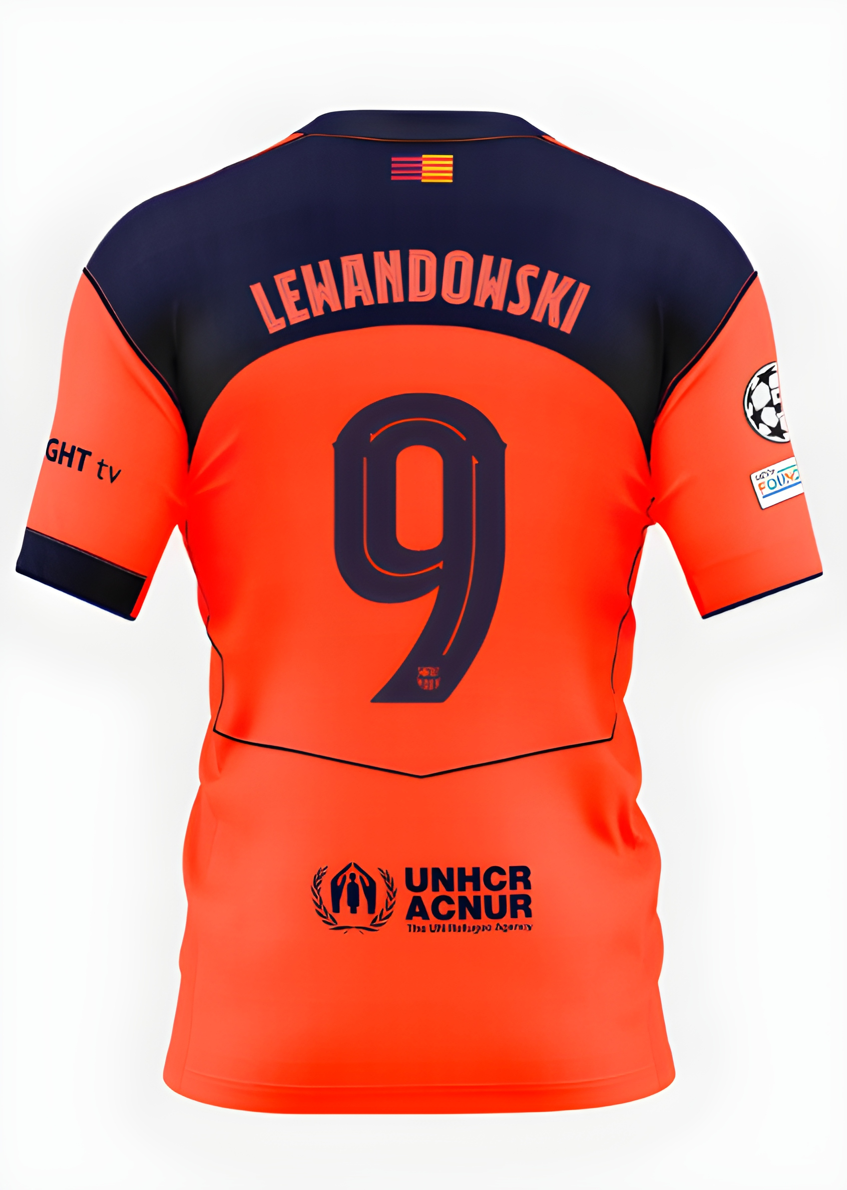 Женское футбольное джерси FC Barcelona T90 25/26 UCL third jersey LEWANDOWSKI