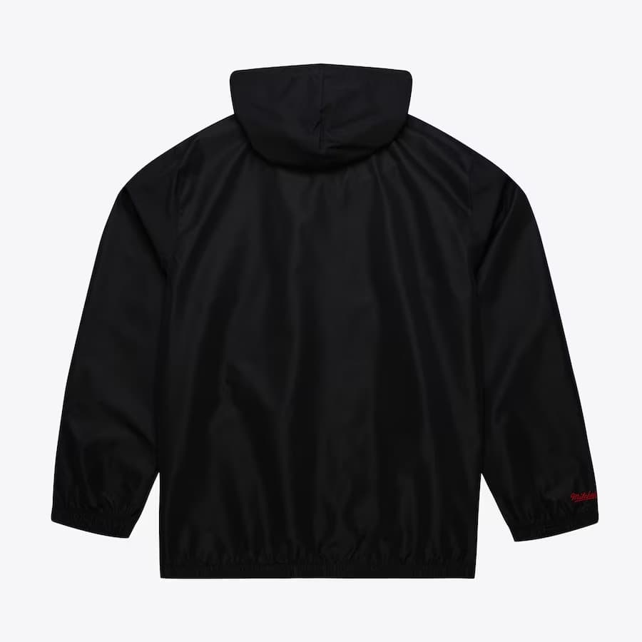 Куртка с капюшоном Mitchell & Ness Black Chicago Blackhawks Full-Zip Windbreaker Jacket