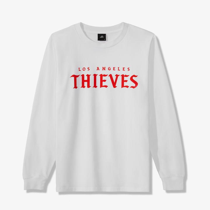 Футболка 100 Thieves LA Thieves Signature LS Tee White