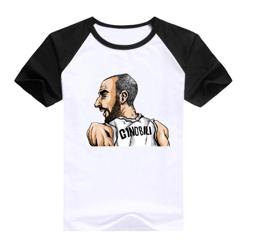 Футболка Manu Ginobili White T1