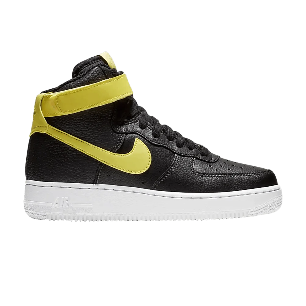 Krossovki-Nike-Wmns-Air-Force-1-High-LE-Black-Yellow-Pulse