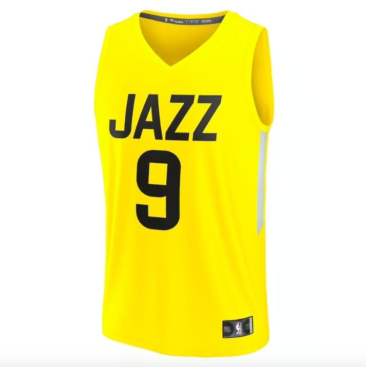 2022-23-Utah-Jazz-9-Leandro-Bolmaro-Fast-Break-Icon-Yellow-Jersey-4