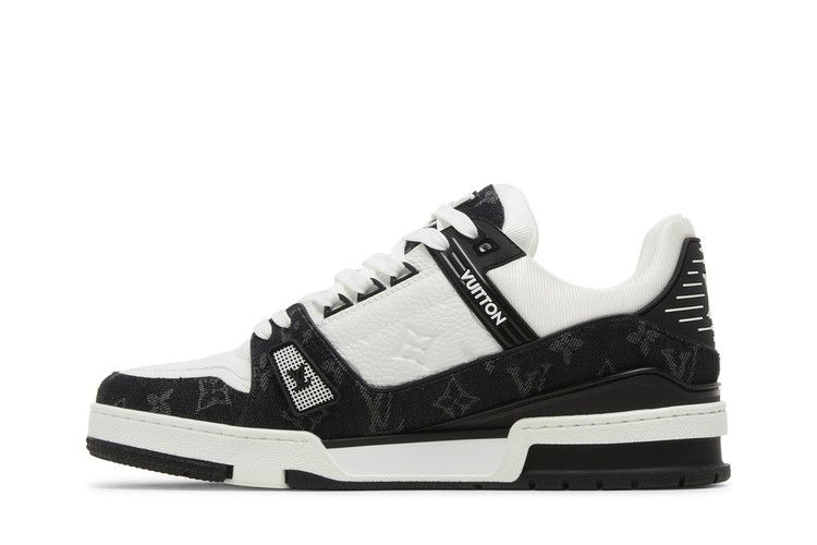 Кроссовки Louis Vuitton Trainer 'Black Monogram Denim'