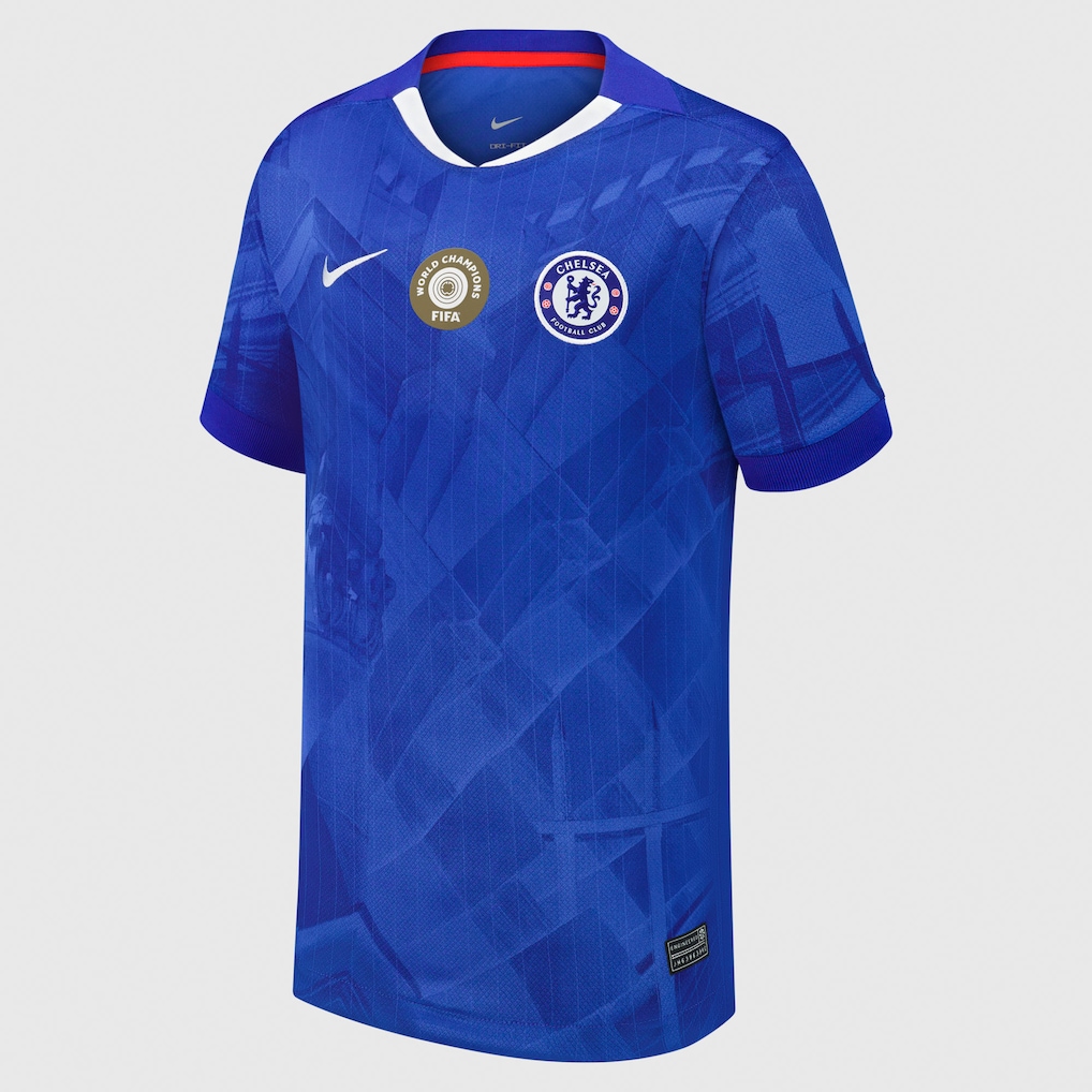 Детское футбольное джерси Chelsea Cup Nike Home Stadium Shirt 2025-26 - Kids with World Champions